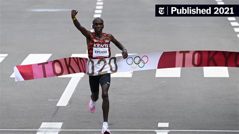 Eliud Kipchoge Won the Men's Olympic Marathon .